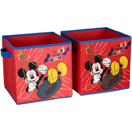 Disney Mickey Mouse Clubhouse Collapsible Storage Cubes 2 pc Pack