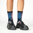 thumbnail image 4 of Naloa American Flag Skull Kids Socks Unisex Kids and Toddlers' Crew Socks, ,1 Pairs, 4 of 5