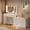 White, variant on UGTOO 59" Black Makeup Vanity Desk with LED Lights & Mirror | 8 Drawers, USB Charging Station, Adjustable Storage | Dressing Table for Bedroom, Heavy-Duty Vanity Set