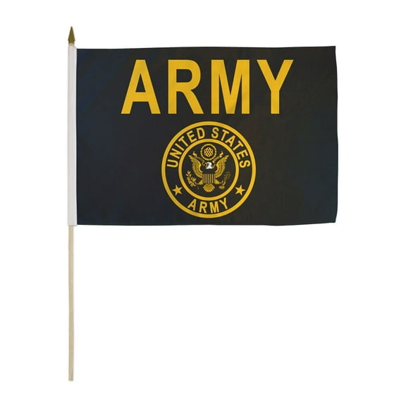 US Army (Gold) 12x18in Stick Flag
