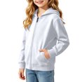 thumbnail image 7 of Ashirexll Girls Hoodies Solid Hooded Long Sleeve Sweatshirt for Big Girls Fall Casual Layer 1-11 Years, 7 of 7