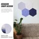 thumbnail image 2 of EeaseMX 8 tableros de fieltro hexagonales para pared, para fotos y notas., 2 of 7
