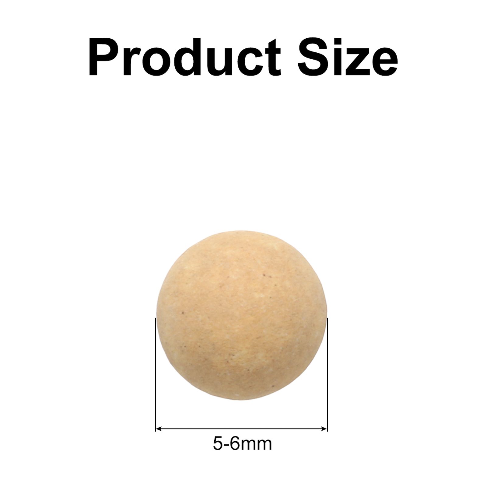 Unique Bargains 3Pcs Replacement Shower Head Bead for Filter 5-6mm Yellow