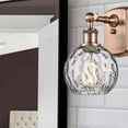 thumbnail image 4 of Innovations Lighting  Athens Water Glass 1 Light 6" Sconce Antique Copper, 4 of 5