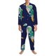 thumbnail image 3 of Balery Astronaut Dinosaur and Space Pijama para Hombre de Dos Piezas con Manga Larga, Conjunto de Dormir y Descanso Suave con Bolsillos-XX-Large, 3 of 7
