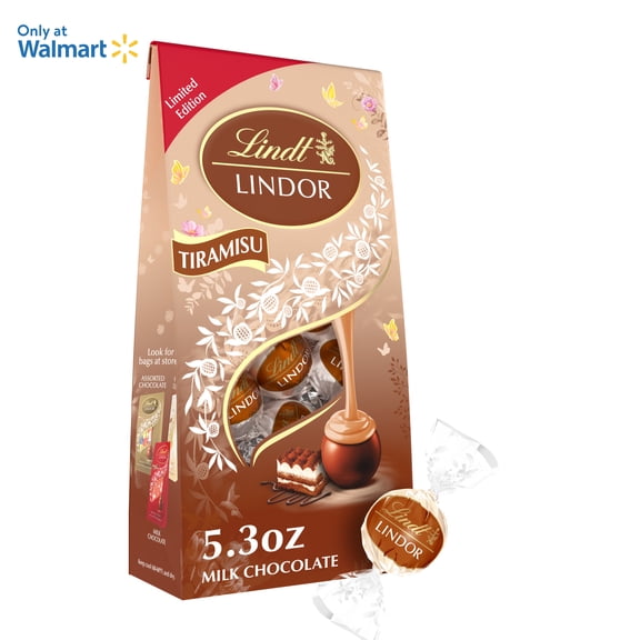Lindt LINDOR Easter Tiramisu Milk Chocolate Candy Truffles, 5.3 oz. Bag