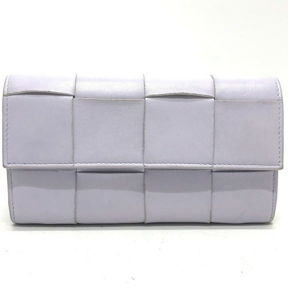 Pre-Owned BOTTEGA VENETA 667433 Intrecciato Maxi Bi-fold Long Wallet Leather Women's... (Good)