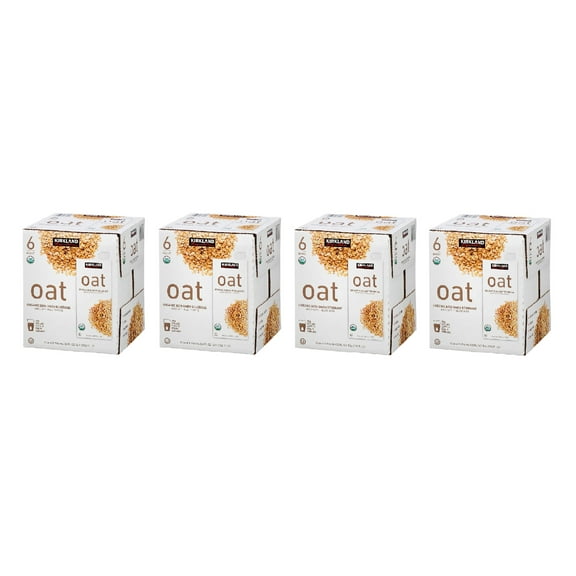 Kirkland Signature Organic Non-Dairy Oat Beverage, 32 oz, 6-count 4PK