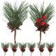 thumbnail image 2 of GOOHOCHY 10pcs Rama de bayas artificiales Navidad Falso Falso Berry Diy Diy Coronas de naves de nave Materiales, 2 of 7
