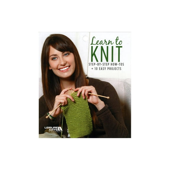Leisure Arts Learn To Knit Knitting Book