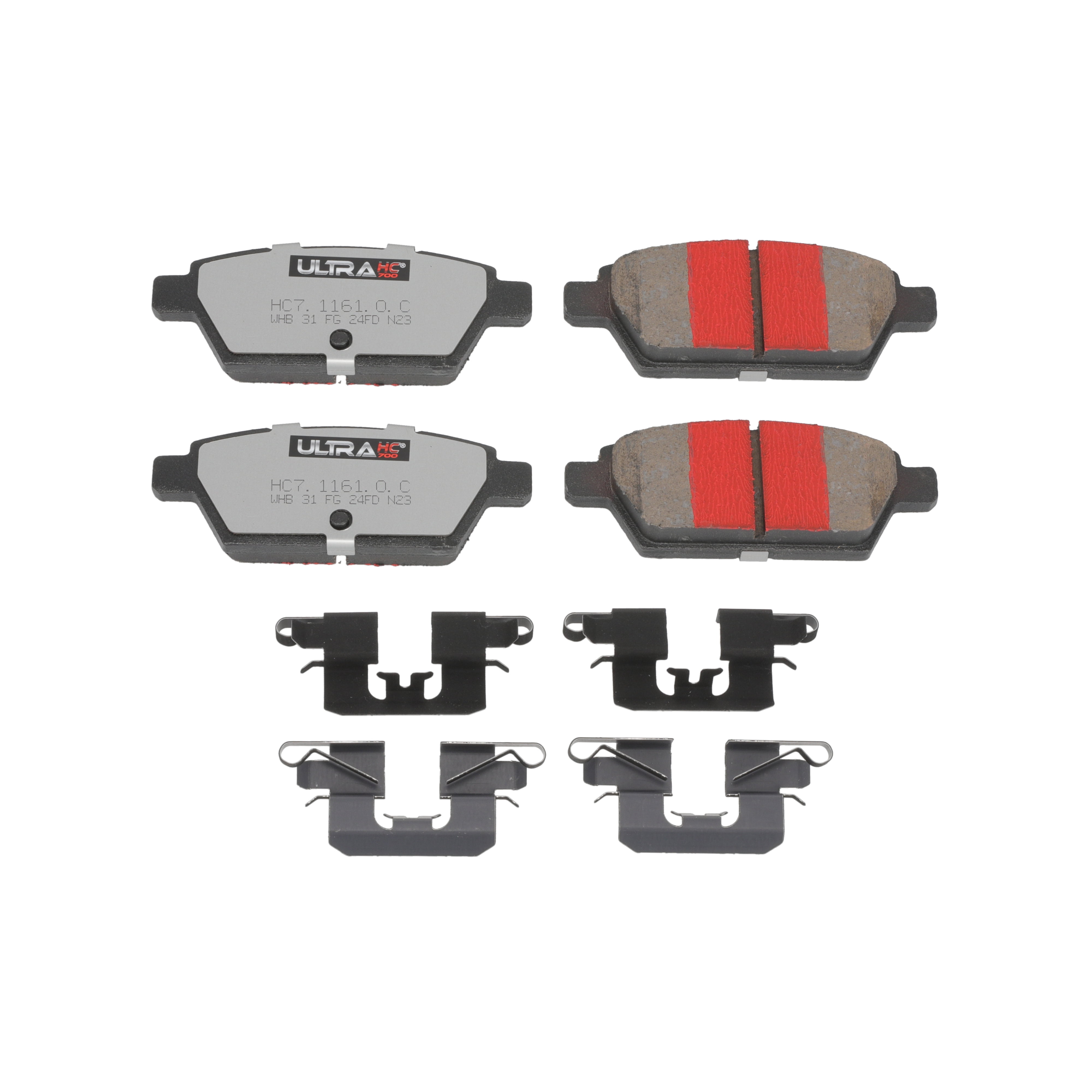 UltraHC 700 Brake Pad Set, Rear HC7.1161.0.C, Ford Fusion 2012-2006
