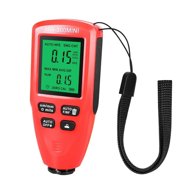 Car Paint Thickness Meter Coating Thickness Tester Thickness Gauge For Cars 0.1micron/0-2000um Mini Portable Gauge ,Automatic Calibration