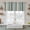 Green, variant on Burnt Orange Striped Tier Curtains 54 Inch Length, Farmhouse Thin Line Modern Abstract Cafe Short Curtains for Bathroom Over Sink, Small Kitchen Curtain Light Filtering Drapes 2 Panels 27.5"Wx54"L