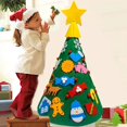 thumbnail image 3 of DIY Felt 3D Navidad Christmas Tree Santa Snowflake Candy Elk Decoration New Year Home Decorations Children's Gifts, 3 of 4