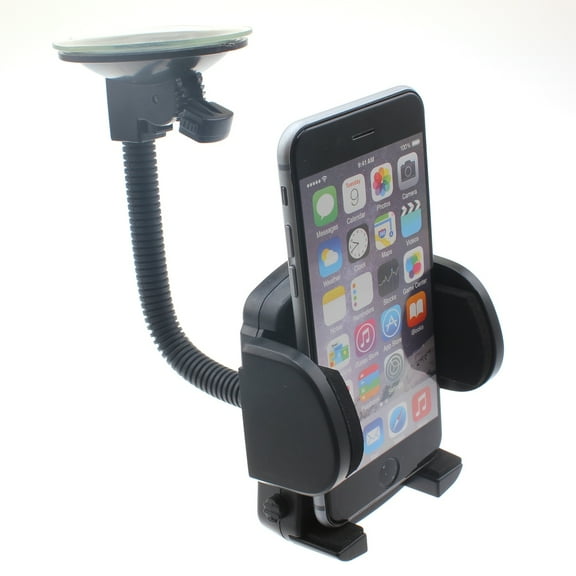 Windshield Car Mount for Samsung Galaxy A51/A50/A20/A10e/A01 - Holder Glass Cradle Rotating Dock Suction