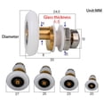 thumbnail image 2 of 4Pcs Shower Room Pulley Bathroom Sliding Glass Door Wheels Nylon Copper Roller, 2 of 7