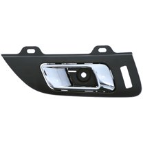 Dorman 15716 Front Passenger Side Interior Door Handle for Specific Lincoln Models, Chrome; Black