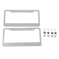 thumbnail image 2 of 2pcs Premium Bling Plate Frames , Rhinestone Stainless Steel For Women And Men, 2 of 8