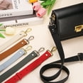 thumbnail image 4 of 1" Genuine Leather Purse Strap for Bag (Burgundy, Silver Buckle), 4 of 6
