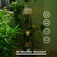 thumbnail image 7 of Set of 2 Patio decor solar outdoor lantern lights waterproof floor lamp with plant stand for Yard Garden Porch decorations., 7 of 7