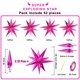 thumbnail image 2 of Globos FUNTOOB Estrella Metálicos Rosa Fucsia 50 piezas, 2 of 9