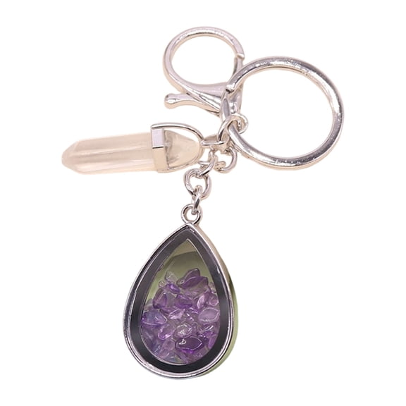 BQBQERT Three Layer Reinforced Natural Stone Keychain For Daily Use Accessory