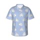 thumbnail image 1 of Balery Cute Poodle Dog Camisas hawaianas de manga corta para hombre, camisas playeras de corte holgado, camisas de vacaciones con botones,Small, 1 of 7
