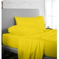 thumbnail image 2 of Queen Size 800 Thread Count Luxury Extrasoft 100% Egyptian Cotton 4 Piece Sheets Set in Hotel Quality Yellow Solid 18 Inch Deep Pocket, 2 of 5