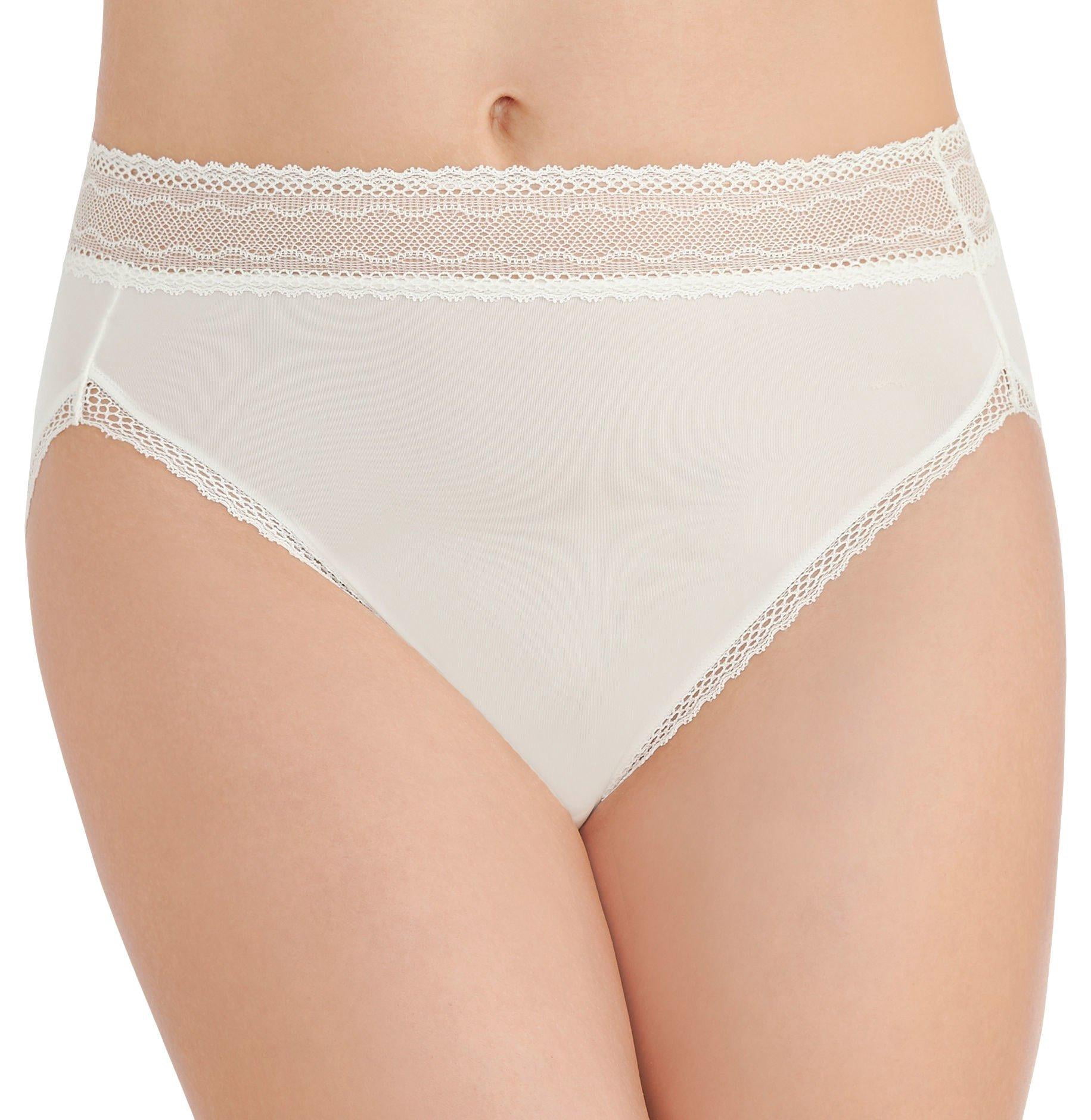 Vanity Fair Comfort High Cut Brief Panties 13280 9 Coconut white