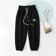 thumbnail image 6 of MeetoTime Unisex Toddler Jogger Pants Kids Cotton Elastic Waist Winter Fleece Drawstring Sweatpants Suitable For 2-12 Years, 6 of 7