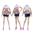 thumbnail image 5 of E-TING 5 Sets Doll Clothes Casual Wear Outfit 5 Tops 5 Trousers Pants for 11.5 inches Girl Doll, 5 of 6