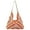 Orange + pink, variant on Women Straw Bags Summer Beach Bag Woven Tote Shoulder Bag Lightweight Hobo Handbag(Brown)