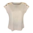 thumbnail image 1 of Blusa George Talla G Kimona con Botones en Hombro Blanco, 1 of 4