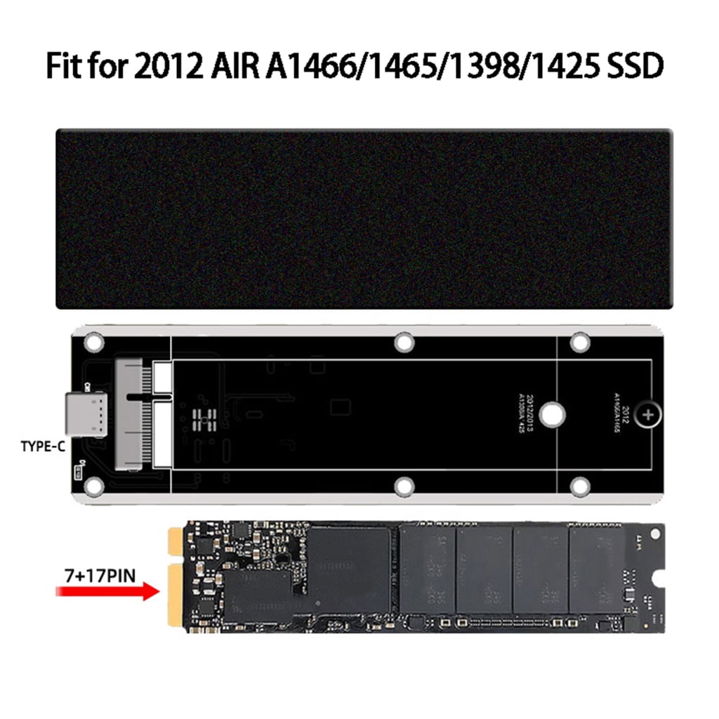 Zeiwohndc Fast Data Transfer SSD Enclosure for Air 2012 A1425 USB3.2 Storage Expansion