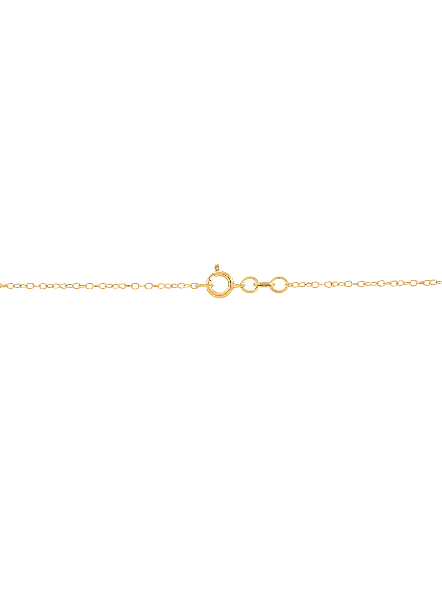 Brilliance Fine Jewelry Cross Double Hearts Pendant in Sterling Silver and 18k Gold Plate, 18"