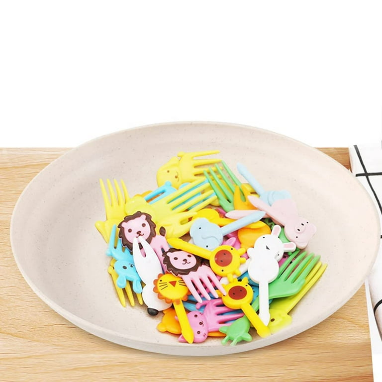Get Fresh Food Picks for Kids – 24 Pcs Unicorn Bento Food Picks for Toddlers Lunch Decoration – Cute Decorative Plastic Animal Food Picks