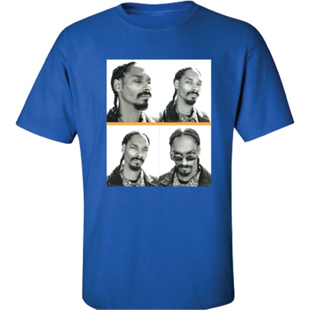 Camiseta gráfica Merch Traffic con retratos de Snoop para hombre azul XXL