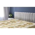 thumbnail image 5 of Ambesonne Flowers Boho Fitted Sheet, Oriental Floral Design, Queen Size, Pale Tan Dark Yellow, 5 of 5
