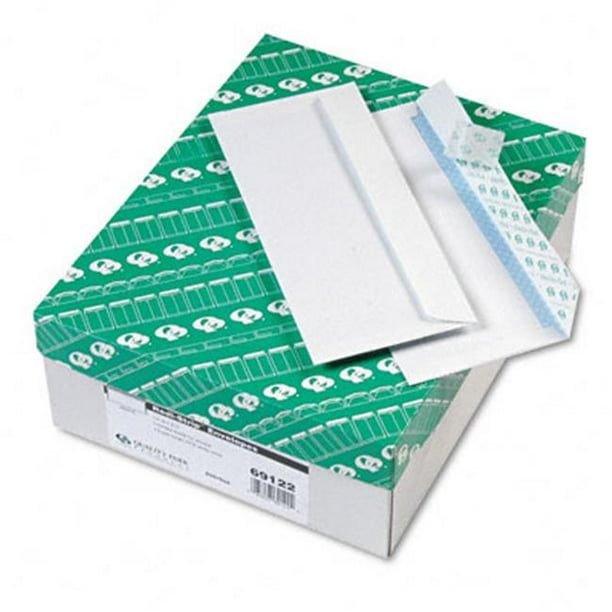 Quality Park 69122 Redi-Strip Enveloppe Teintée de Sécurité Contemporaine 10 Blanc 500/boîte