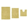 thumbnail image 5 of Home Weavers Fantasia Bath Rug 100% Cotton Non-Slip Bathroom Rug Set Machine Washable Bathroom Rug-17"x24", Bath Rug- 21"x34", U Shaped Contour- 20"x20", Yellow Color 3 Piece Bath Rug set, 5 of 6