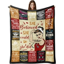 Nurse Gifts for Women Nurse Appreciation Gifts RN Gifts for Nurses Nursing Student Graduation Nurse Retirement Birthday Gifts, Christmas International Nurses Day Gifts Throw Blanket 60”X50”