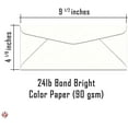 thumbnail image 6 of Speckled White #10 Business Color Mailing Envelopes | 4 1/8 X 9 ½ inches | 24lb Bond Bright Color Paper (90 GSM) | 50 Envelopes Per Pack, 6 of 6