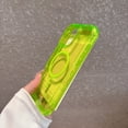 thumbnail image 3 of Dteck Magnetic Case for iPhone 15 Plus, Compatible with MagSafe, Shockproof Protective Bumper Phone Case for iPhone 15 Plus,Green, 3 of 7