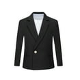 thumbnail image 2 of ETHAN Boys Suit for Kids Wedding 2 Pieces Black Slim Fit Formal Suits for Boys Size 2T, 2 of 7