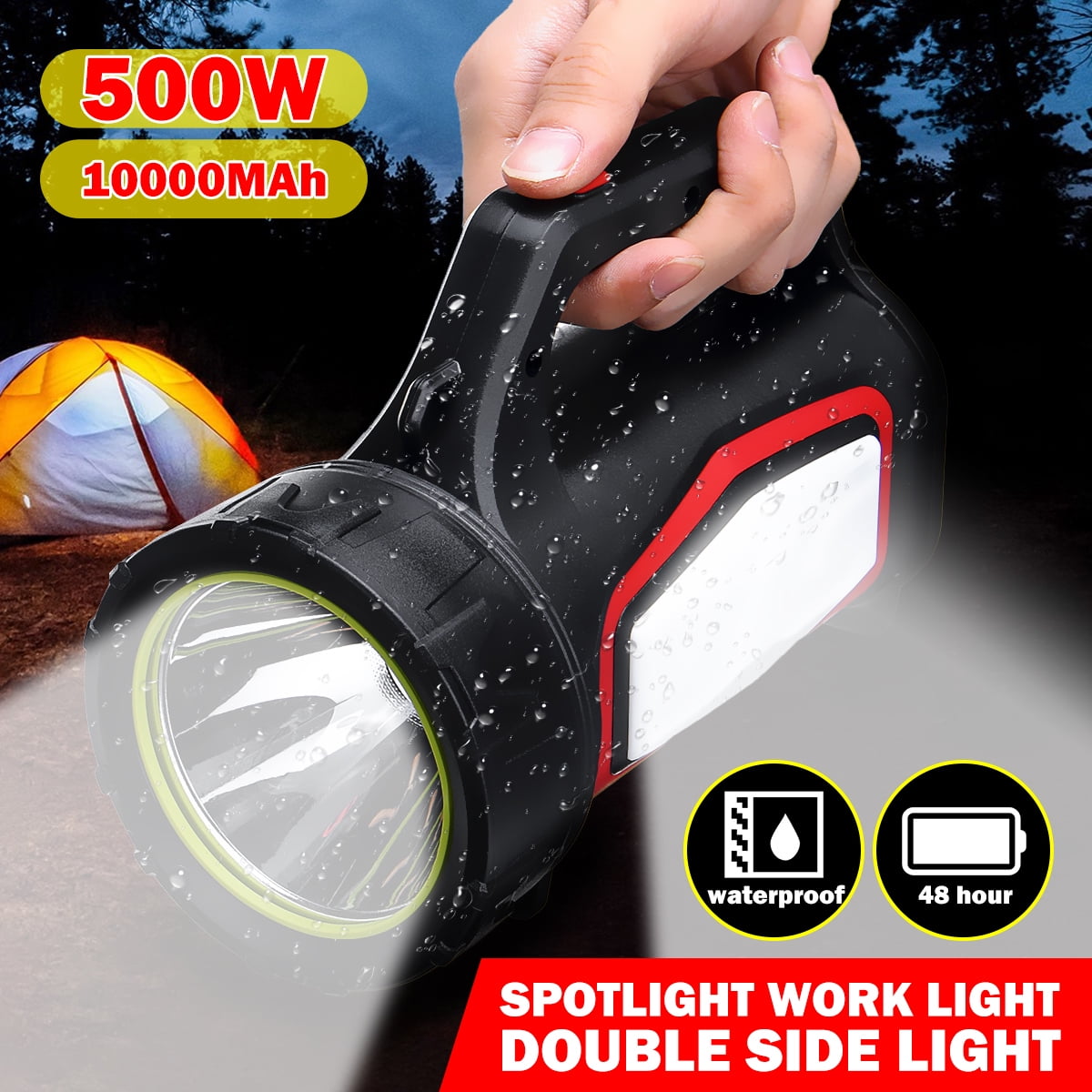 3500LM Super Bright LED Spotlight Torch Waterproof Flashlight Outdoor