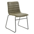 thumbnail image 3 of OSP Home Furnishings Halo Stacking Chair in Olive Faux Leather with Black Base 2/CTN, 3 of 5