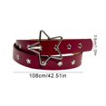 thumbnail image 6 of Eosunjian Imitation Leather Waistband Women’s Punk Style Rock Star Pattern Belt with Adjustable Hole Design for Dresses Jeans Shirts Faux Leather Accessory, 6 of 8