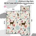 thumbnail image 5 of Multicolor Christmas Deer Pattern Toddler Nap Mats for Kids Preschool,60"x20" Sleeping Mat Bag or Kids,Toddler Sleeping Bag,Toddler Nap Mat or Daycare, 5 of 6