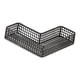 thumbnail image 2 of Estante organizador de cesta de ducha de metal, estante de ducha, estante de esquina montado en la pared para baño Negro 25x10x5cm, 2 of 9
