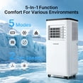 thumbnail image 2 of HUMSURE 8000BTU Portable Air Conditioners 5-IN-1 Room Air Conditioning, Portable AC Unit with Remote Control, Cooling, Dry, Automatic, Sleep Mode, 2 of 9